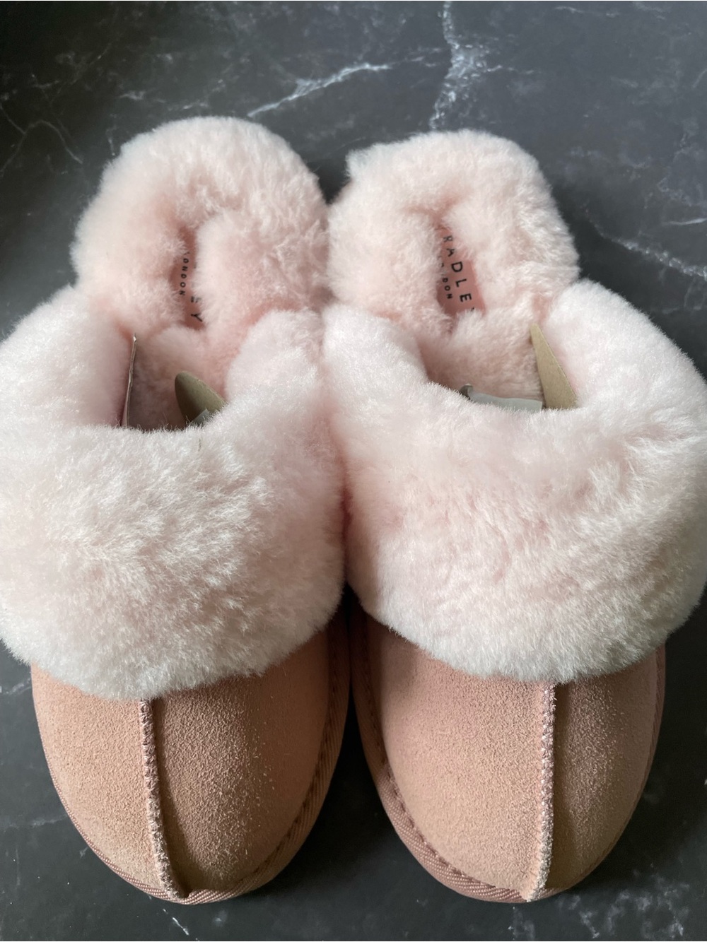 Radley London Chelsea Creek 2.0 Shearling Mule Women’s Slipper Size 6 in Pink - Picture 2 of 11